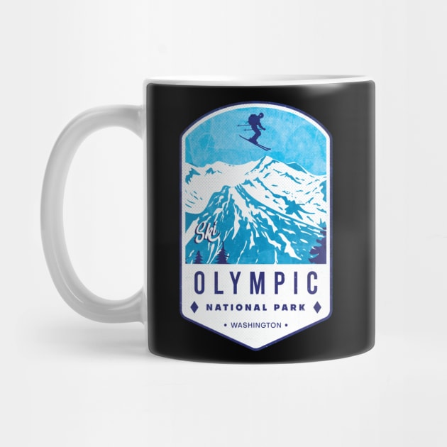 Olympic National Park Ski Badge by JordanHolmes